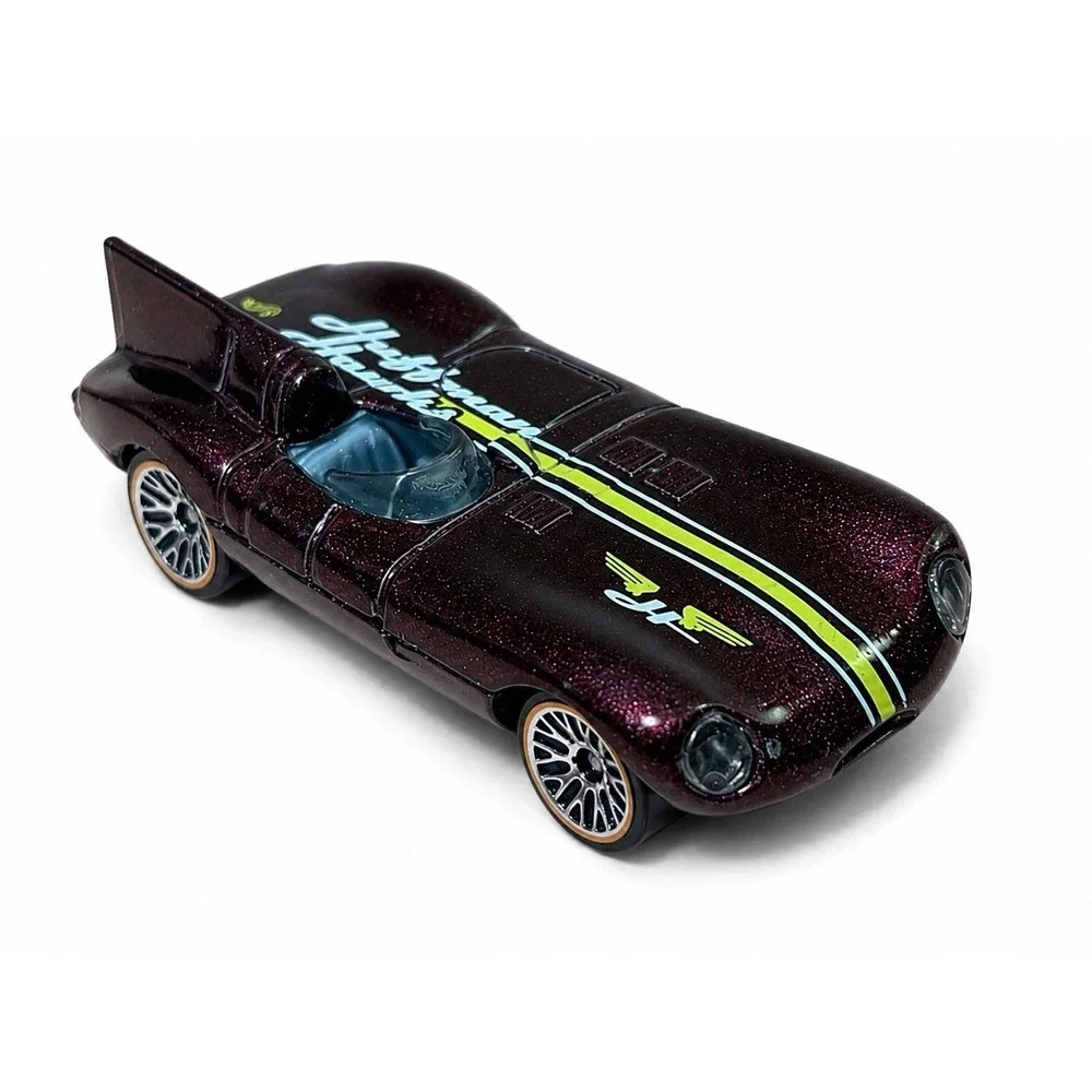 1997 Hot Wheels Racing Jaguar D-Type Metallic Dark Red Loose Diecast 1:64